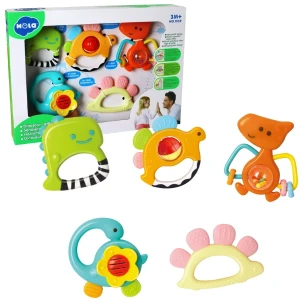 Set de zornăitoare "dinozauri", 5 modele