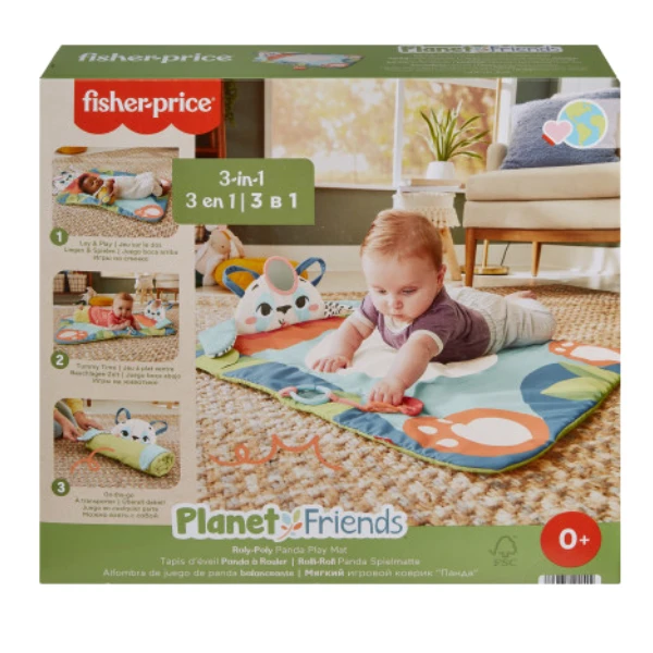 Игровой коврик для новорождённых "панда" 3