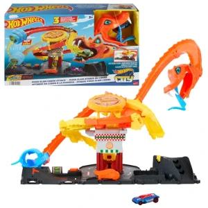 Hot wheels track "ataca cobrei asupra pizzeriei"
