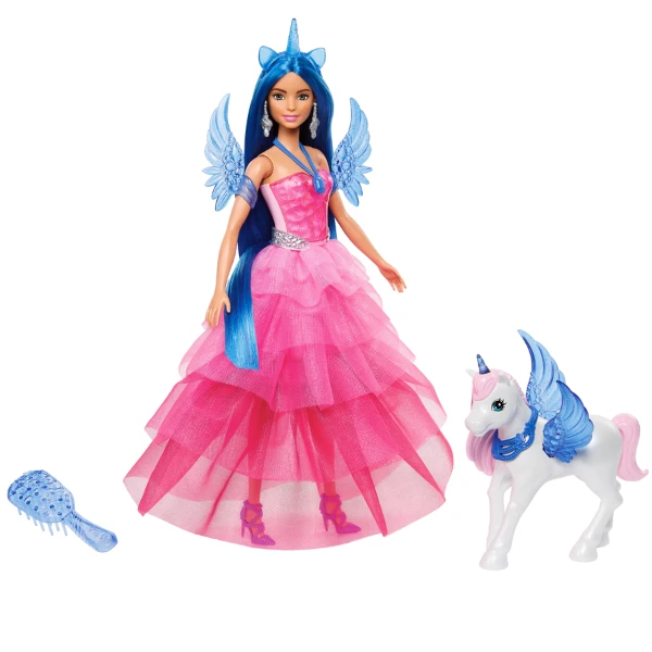 Коллекционный игровой набор "barbie с единорогом", с аксессуарами 2