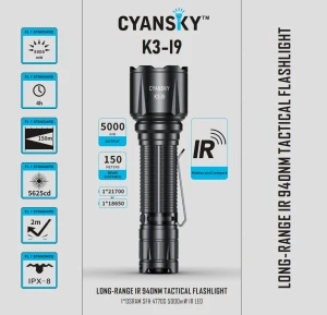 K3-i9 фонарь cyansky