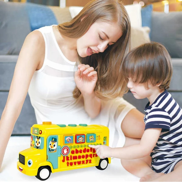Jucărie educativă "autobuz școlar" 4