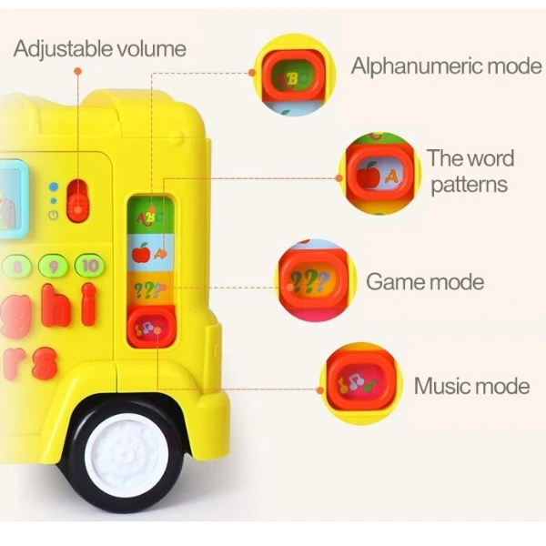 Jucărie educativă "autobuz școlar" 8