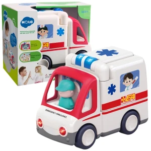 Masinuta "ambulanta" cu efecte luminoase și sonore
