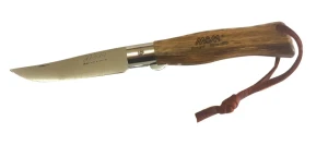 Нож 2147 mam pocket knife without tip with blade lock and olive wood handle