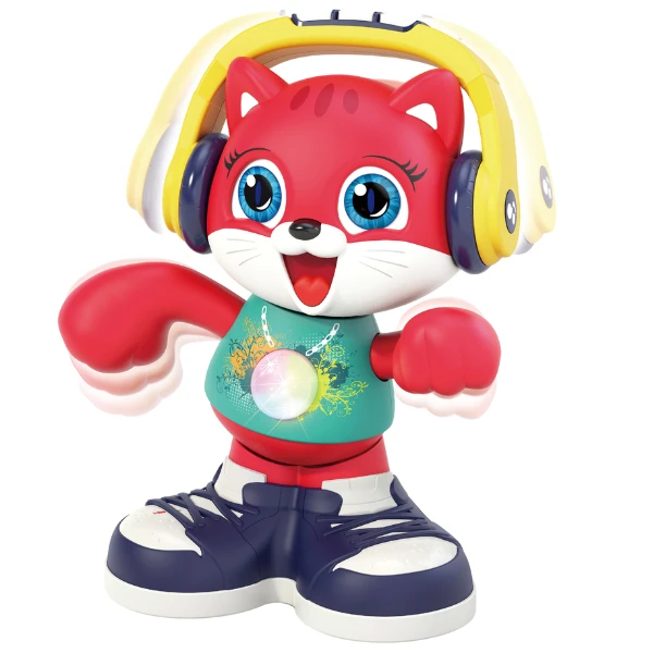 Jucarie interactiva "motanul dansator" cu muzica si lumina 2