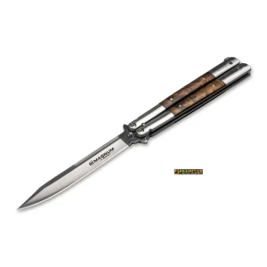 Нож бабочка balisong bo-06ex405 böker magnum balisong wood large