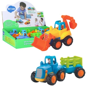 Masinute in asortiment &quot;Buldozer si Tractor&quot;, 2 modele