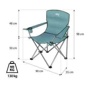 Nc3079 abisal gray-green camping chair nils camp Thumbnail 1