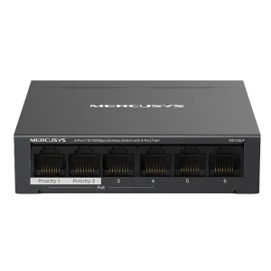 Switch de rețea mercusys ms106lp, 4x ieee 802.3af/at