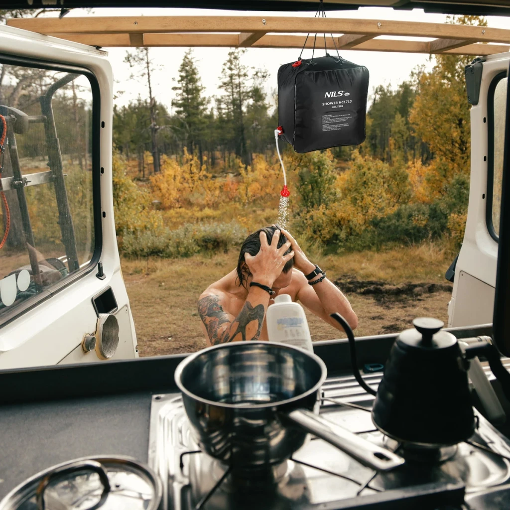 Duș portabil nc1713 abisal portable shower 40l nils camp 5