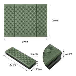 Nc1718 abisal green mini folding mat nils camp