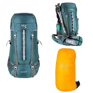 Nc1949 abisal backpack tourist green bergen 65l nils camp