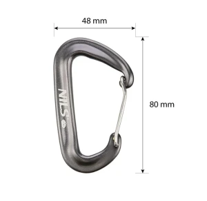 Nc1707 abisal gray carabiner 12 kn nils camp