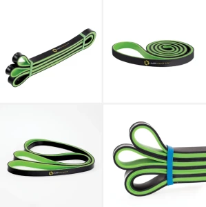 Эспандер 9-22,5 kg gu06 exercise band hms (black - lime)