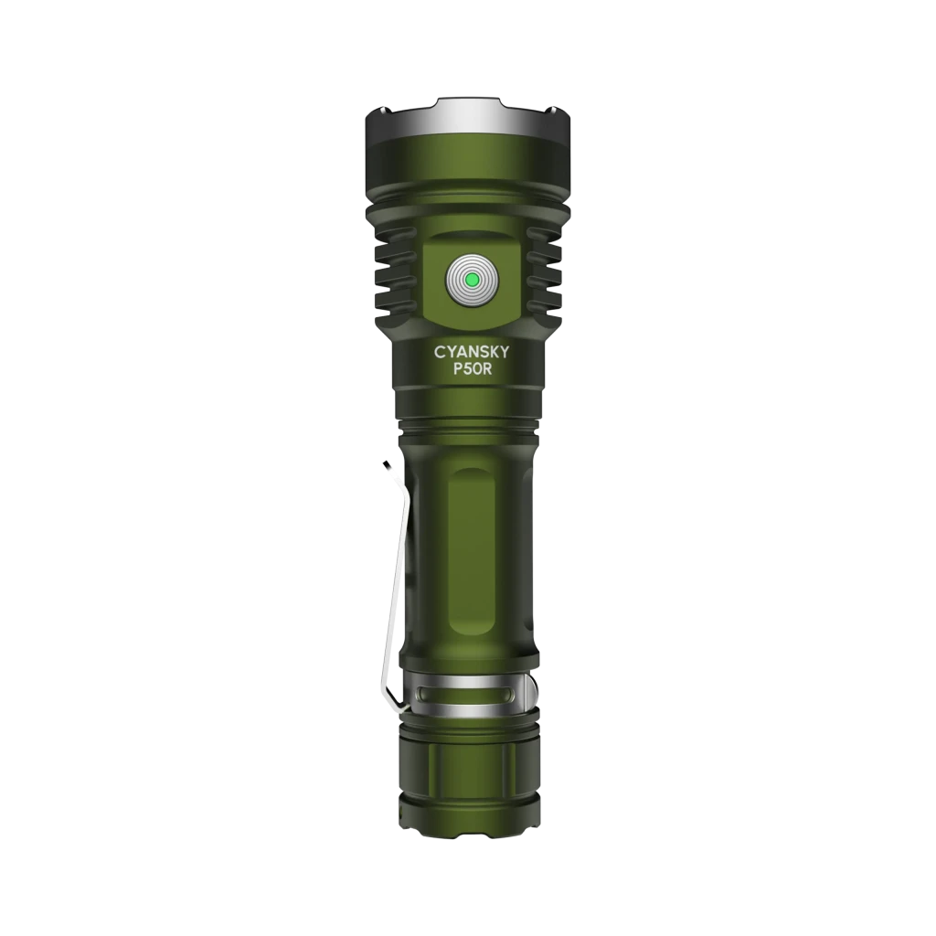 Cyansky p50r led flashlight green（21700*4000mah power cell） 4