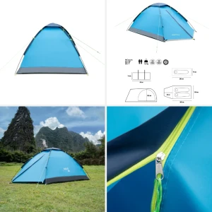 Nc6033 abisal camping tent blue nightfall nils