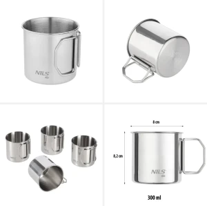 Nc1762 abisal кружка stainless steel nils camp