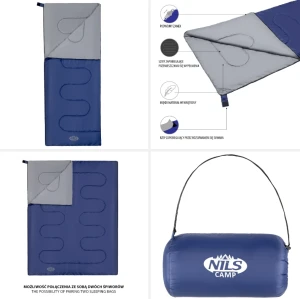 Sac de dormit nc2002 abisal blue-grey nils