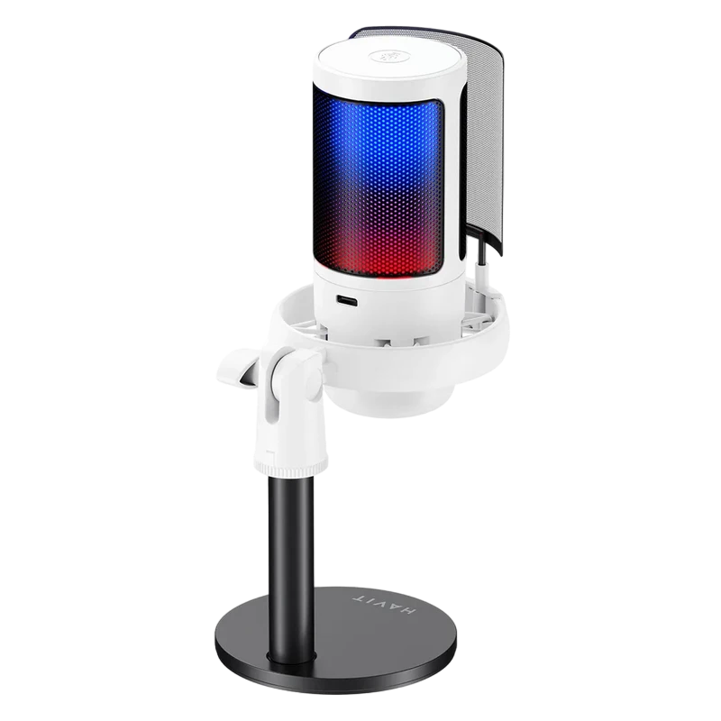 Игровой микрофон havit gk50, проводной, белый 2
