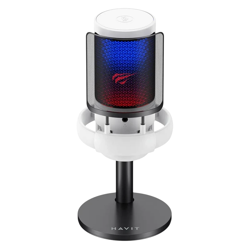Игровой микрофон havit gk50, проводной, белый 5