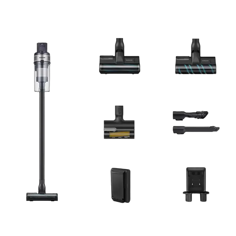 Aspirator vertical samsung jet 75e complete, negru | argintiu 2