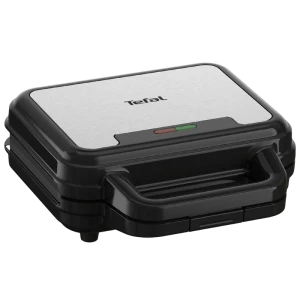 Сэндвичница tefal sw383d10, чёрный | серебристый
