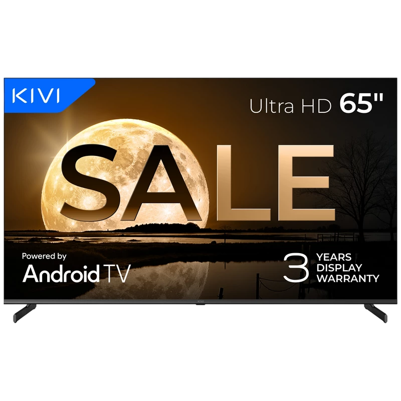 65" led smart телевизор kivi 65u710qb, 3840x2160 4k uhd, google tv, чёрный 2