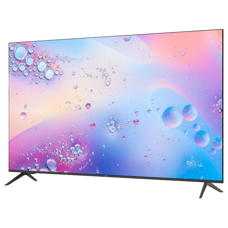 65" led smart телевизор kivi 65u710qb, 3840x2160 4k uhd, google tv, чёрный 3
