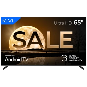 65" led smart телевизор kivi 65u710qb, 3840x2160 4k uhd, google tv, чёрный Thumbnail 2