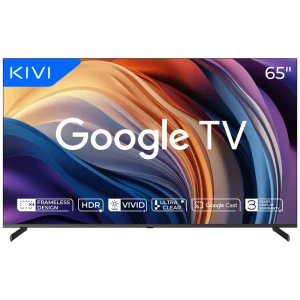 65" led smart телевизор kivi 65u710qb, 3840x2160 4k uhd, google tv, чёрный