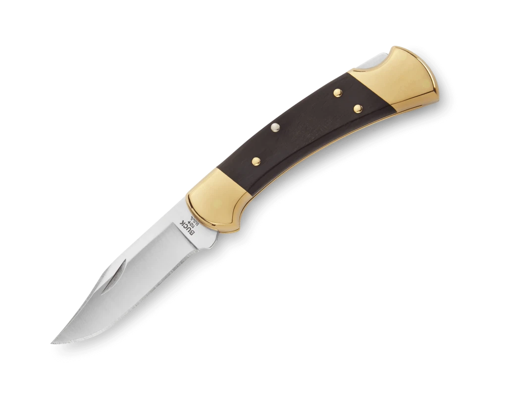Cuțit de vânătoare pliabil buck 112 ranger, model 0112brs-c, lamă 420hc, mâner abanos, lungime lamă 7.6 cm 4