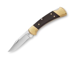 Cuțit de vânătoare pliabil buck 112 ranger, model 0112brs-c, lamă 420hc, mâner abanos, lungime lamă 7.6 cm Thumbnail 4