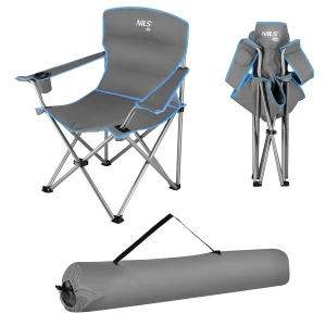 Кресло для кемпинга nc3079-gb abisal nc3079 gray-blue camping chair nils camp