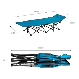 Кемпинговая кровать nc2701 abisal camp bed blue 190 cm nils camp