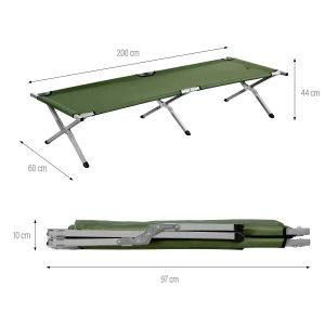 Кемпинговая кровать nc2756 abisal foldable camp bed green 200 cm nils camp