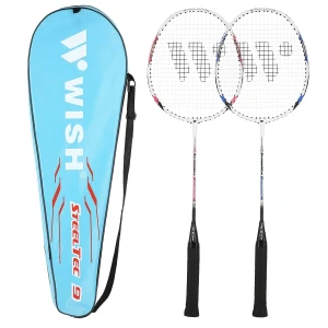 Набор для бадминтона ab-9-r abisal steeltec 9 badminton racket red wish