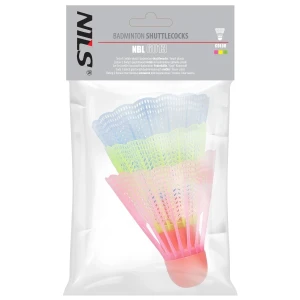 Воланчики для бадминтона nbl6013 abisal nylon shuttlecocks multicolor 3 pcs. nils