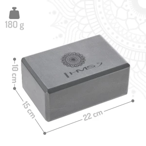 Блок для йоги kj02-gr abisal kj02 yoga block gray hms