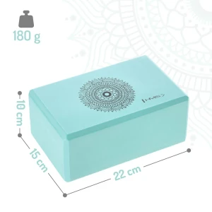 Блок для йоги kj02-mt abisal kj02 yoga block mint hms