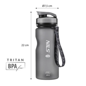 Sticlă tritan nc1740 abisal black tritan bottle – brand abisal, capacitate 600 ml, tritan fără bpa, capac ermetic, mâner, uşoară, rezistentă la temperaturi, lavabilă la maşina de spălat vase.