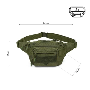 Поясная сумка nc3906 abisal hip bag 2 л (зелёная) – бренд abisal, объём 2 л, зелёная, застёжка-молния, регулируемый ремень, водоотталкивающая ткань.