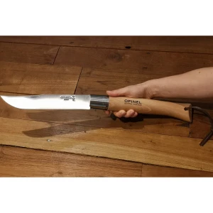 Нож o vri13 fox gigante “opinel” inox, увеличенный складной нож opinel gigante vri13, сталь нержавеющая, virobloc