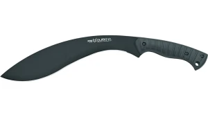 Kukri-machete gurkha 660 fox gurkha kukri, kukri-machete fix din oțel inoxidabil 440a (hrc 55-57) cu acoperire ptfe-idroglider neagră, lungimea lamei ~320 mm, lungime totală ~470 mm, mâner frn nylon cu acoperire din cauciuc, greutate ~875 g