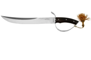 Сабля viper mathusalem sabre vt4890pa, сомелье‑сабля из стали w.nr. 1.4034, сатинированный клинок ~335 мм, общая длина ~470 мм, рукоять rosewood, вес ~490 г