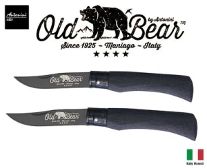 Складной нож oldbear ae‑9303/15 mnn, нож‑для‑грибов с многослойной черной ручкой, нержавеющая сталь (тип inox), небольшого формата, легкий (~45 г)