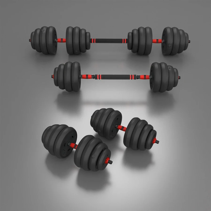 Bară de greutăți multifuncțională sgn140 pro set 6in1 weight set 40kg hms 10