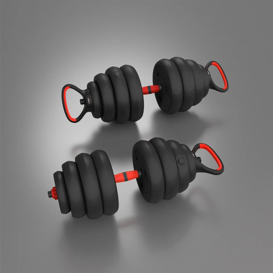 Bară de greutăți multifuncțională sgn140 pro set 6in1 weight set 40kg hms 11