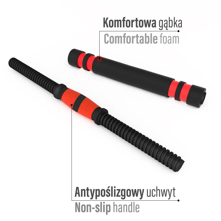 Bară de greutăți multifuncțională sgn140 pro set 6in1 weight set 40kg hms 8