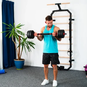 Bară de greutăți multifuncțională sgn140 pro set 6in1 weight set 40kg hms Thumbnail 16
